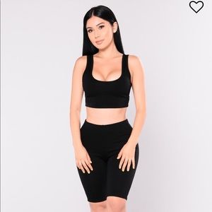 Fashion Nova biker set
